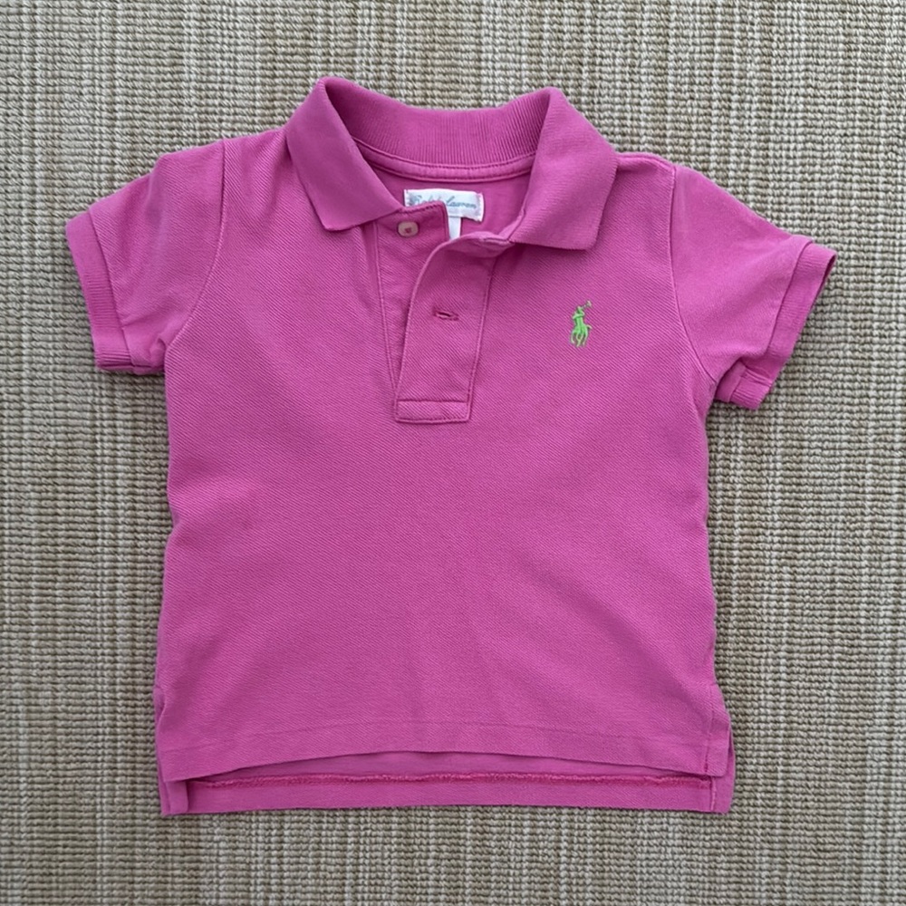 Ralph Lauren Pink Polo Shirt Classic Piqué Knit